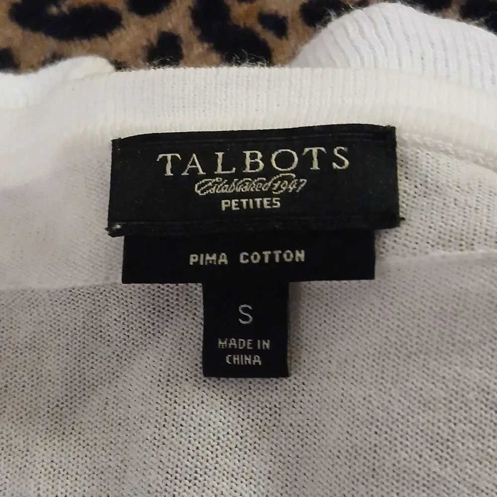 Talbots Petites Lightweight Ruffled Cardigan Size Petite Small